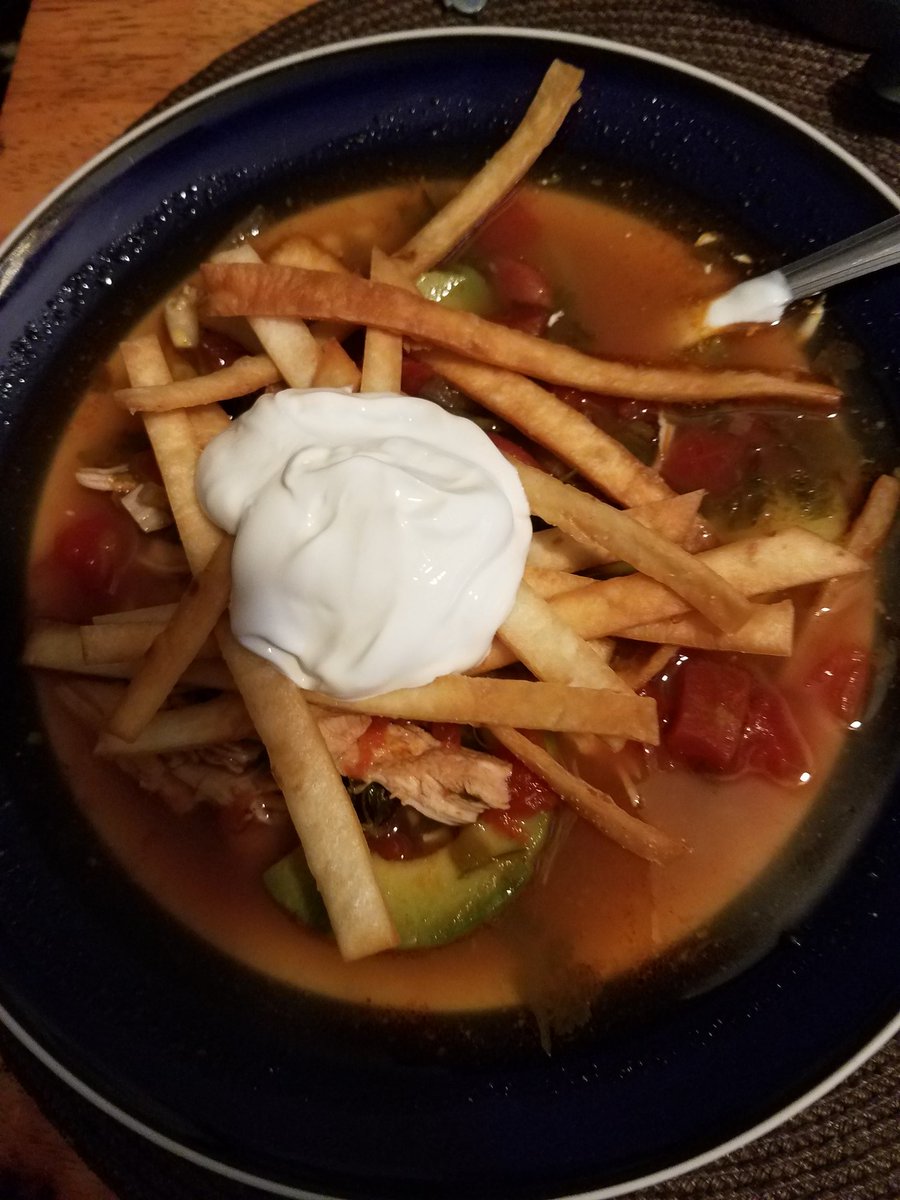 kmarksberry199's tweet photo. This will warm up a cold day in  buffalo homemade chicken tortilla soup https://t.co/TapyiWtbAM