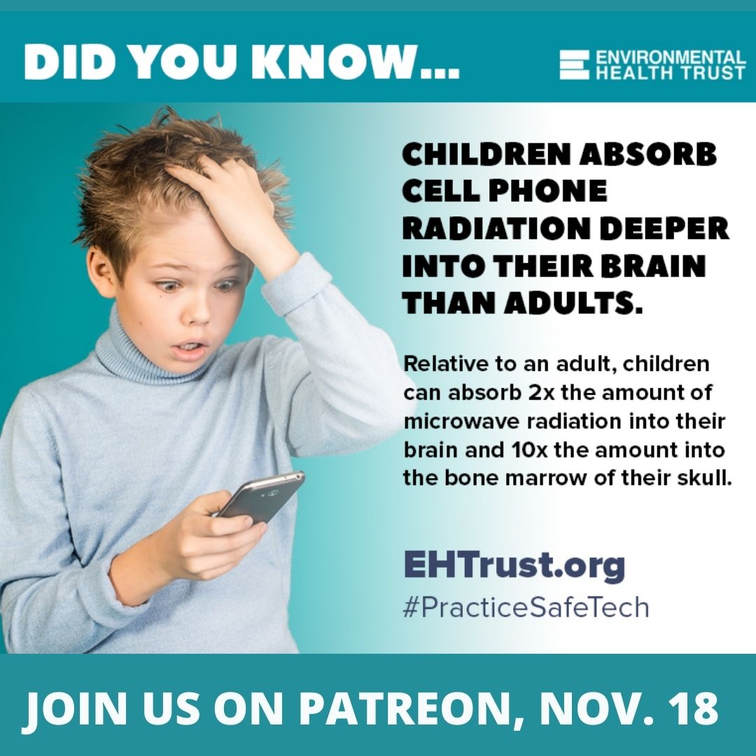 saferphones's tweet photo. Join Patreon and attend our live webinar on Thursday to learn how to ensure that new schools are constructed and renovated without harming our educators and students. #5G #cellphones #wireless #practicesafetech #safetechinschools #safetechchallenge https://t.co/cf72YcZxnn https://t.co/z4JthrJMR3