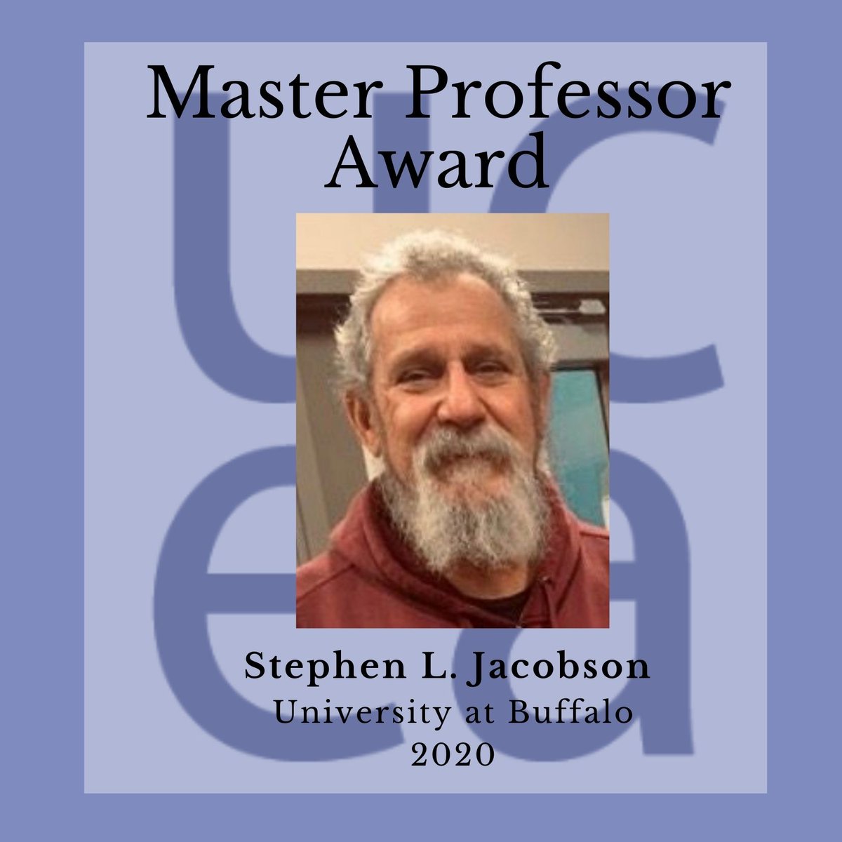 UCEA's tweet photo. UCEA is proud to announce the winner of the #UCEA20 Master Professor Award. 
This award recognizes a faculty member whose record demonstrates excellence in teaching, mentoring and advising, academic leadership, supporting diverse students and colleagues, and professional service. https://t.co/go9I9zp5KS