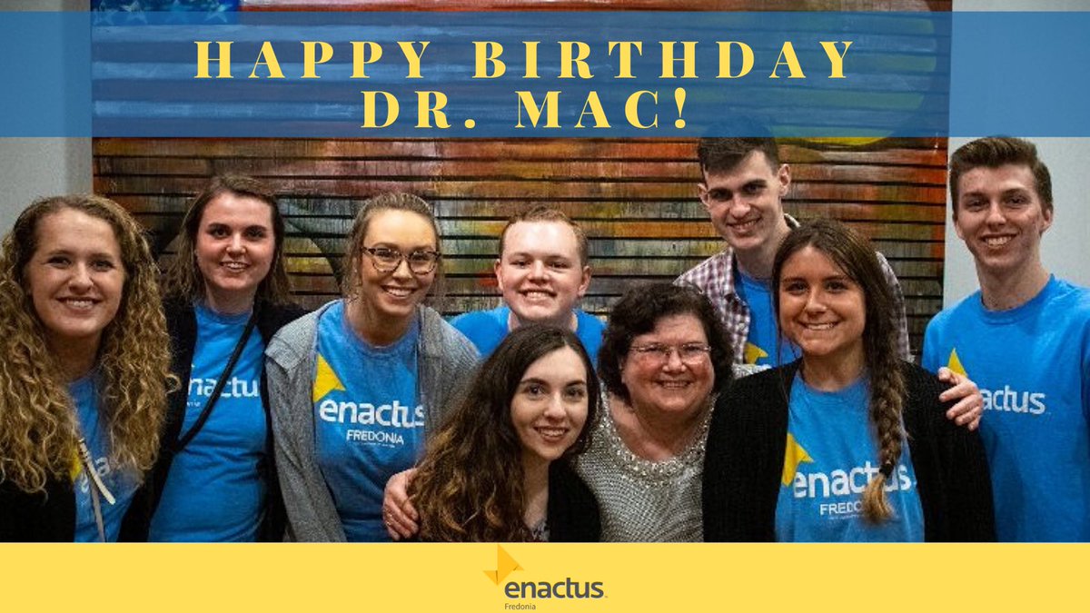 FredoniaENACTUS's tweet photo. Wishing a huge happy birthday to our inspirational advisor, @drsuemc! https://t.co/HCE9NoE0x8