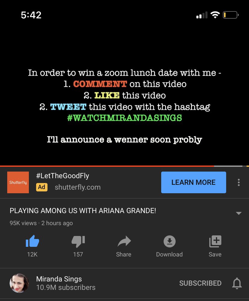 QueenChronic1's tweet photo. I really really really hope you pick me 😭 me and my daughter (20 months old) watch all of your videos and she’s obsessed with your vlogs 💛 She talks to Flynn and dances with him all the time so she’d love to hop on the zoom call too 🥺#watchmirandasings #mirandasings https://t.co/vPgzq156ME
