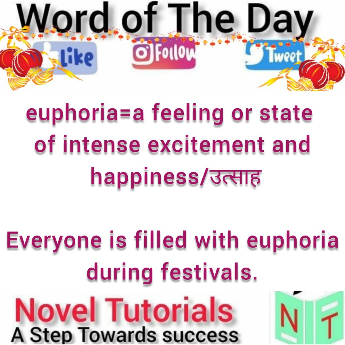 NovelTutorials's tweet image. #newwordeveryday #FunWithLanguage #education #LanguageExpert #dailylearning #knowledge #GoOnline #funfacts #BrainTonic #EasyEnglish #OneWordDaily #meanings #NewWords #synonyms #GeneralEnglish #MagicOfWords #SentenceBuilding #UseNewWords #HindiMeaning