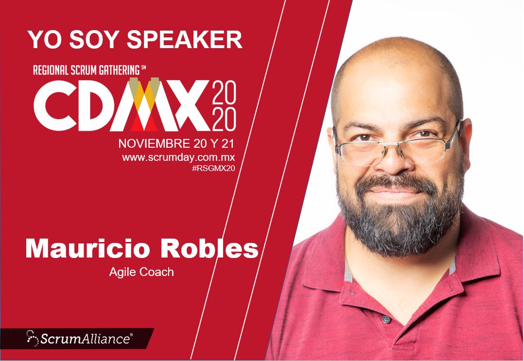 ScrumDayMx's tweet image. Atiende el Regional Scrum Gathering Mexico 2020 el próximo 20 y 21 de noviembre y conoce a @MauRoblesCR  Regístrate Ya! scrumday.com.mx 👈
#RSGMX20 #ScrumDayMx #ScrumAlliance #Scrum