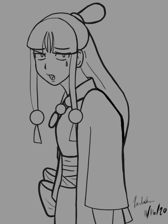 Pandaikon1's tweet photo. The Fifi drawing is still gonna happen. I've just been working on a redraw for most of the day and need a break. This shoulder is bugging me so much omg. #wip #digitalart #mayafey #redraw https://t.co/grMB18Xmn2