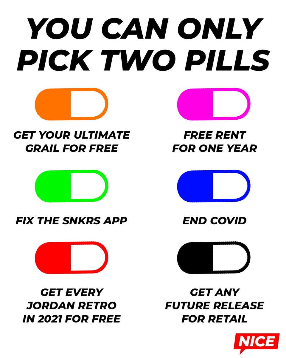 nicekicks's tweet photo. Which two pills are you taking? 👀💊 https://t.co/WVcsAvM0lm