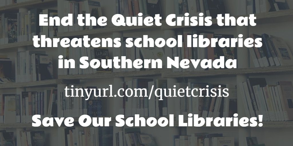 Book_Master_555's tweet photo. Stop the epidemic of CCSD libraries being run by support staff! Keep certified librarians in libraries. Take 5 minutes to make a comment asking "licensed designee" to be stricken from policy 6161. Deadline: Thursday: 11/19. https://t.co/LOimczbRgX
@SuptJaraCCSD  @CCSD_Trustees https://t.co/2i2w7HHyAS