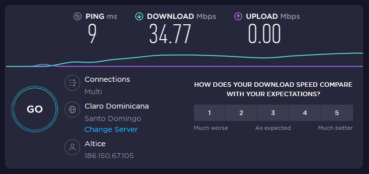 HamletDisla's tweet photo. @altice_do @SomosAlticeDo @altice_labs @AlticeUSA desde el 16 de octubre 2020, todos los dias despues de las 6:00PM mi velocidad de upload se degrada. @SomosAlticeDo @altice_do  no ha podido resolver el problema. https://t.co/zChBiIumb1