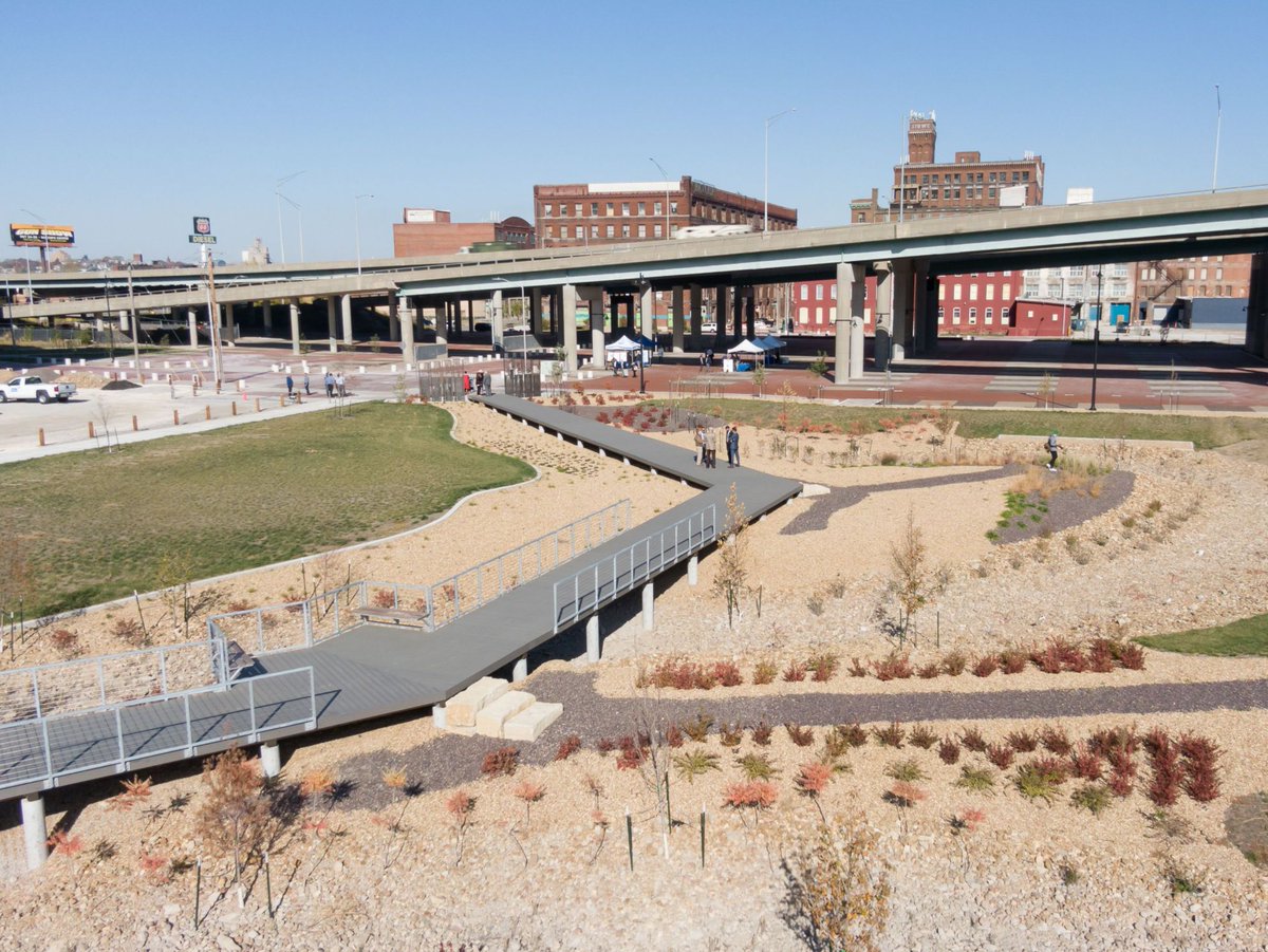 KissickCo's tweet image. Congrats to @KCMOwater as they celebrated the official opening of the Central Industrial District/West Bottoms Green Infrastructure project! We are grateful to have worked with them on such an innovative &amp;amp; beautiful project.💚 #KissickProud #GreenInfrastructure