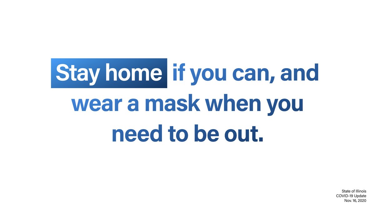GovPritzker's tweet photo. Right now, nurses, doctors &amp; healthcare workers are experiencing a crisis as challenging as the one they experienced last spring.

They have a simple plea: stay home if you can, and wear a mask when you need to be out.

Let's support our frontline heroes and go all in, Illinois. https://t.co/yrrfemo4kd