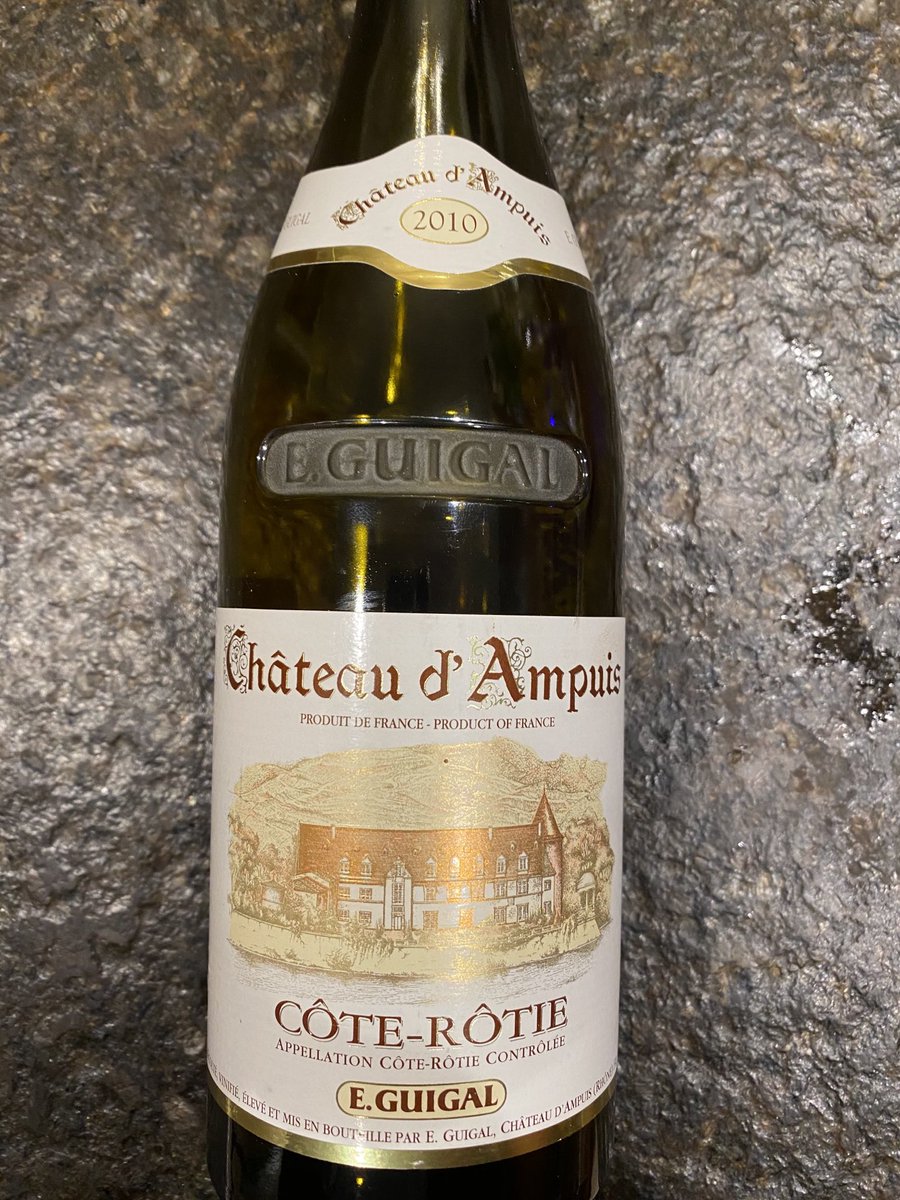 erdoctorb's tweet photo. this amazing bottle 2010 Guigal Chateau d’Ampuis Cote Rotie was already fully mature and imo was a bit flat with flavors muted by time. Maybe just the bottle and not the wine but if you have any I recommend drink up!! https://t.co/LRTXbjlyN1