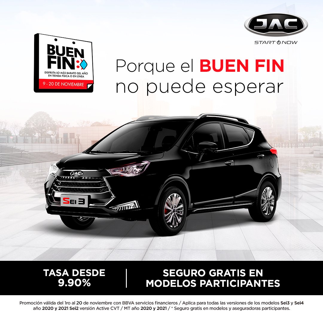 JacStoreMonter1's tweet photo. Un Buen Fin, siempre hay que pasarlo con JAC 🆗:
¡Tasa 9.90% y Seguro Gratis en en Sei2, Sei3 y Sei4!
🖥️ Cotiza, aparta y compra en https://t.co/giOQ5S9R4r
☎️ 8110012000
📲 8117594686
#JACMéxico #BuenFin #Sei2 #Sei3 #Sei4 https://t.co/HUAlY2Uq9m