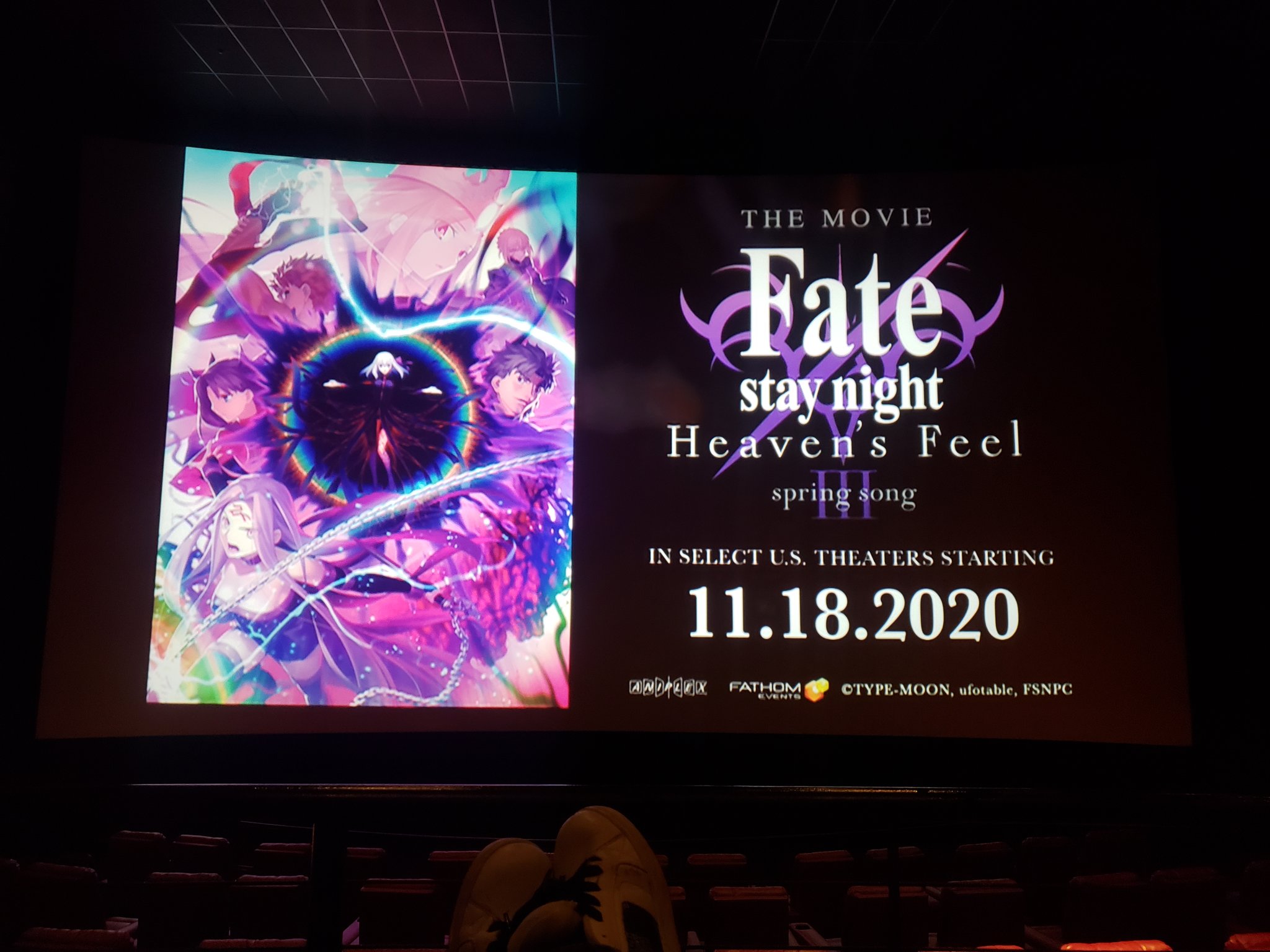 Aniplex Of America Who Spent Their Weekend Watching The Double Feature Of Fate Stay Night Heaven S Feel I Presage Flower And Ii Lost Butterfly Heavensfeel Don T Miss Out On Fate Stay Night