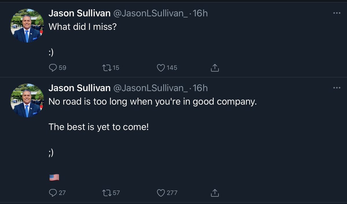 Why is the social media guy for Roger Stone, subtly trying to take credit for “E” instead of just being “a friend”? It’s almost like he’s taking the attention away from someone else. Weird. You wanna clear this up,  @JasonLSullivan_ ? How’s your friend Ezra doing?