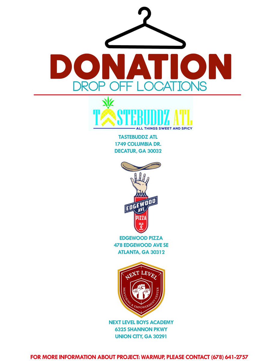 OberonAsscher's tweet photo. Project Warmup with Cheauxlove! We are looking for jackets, hoodies, socks, hats, gloves, scarfs, and any other items that can help to keep someone warm! If you have any questions or need a donation picked up send us or @TheJayBurns a message 💪🏾❤️🌍💎#ProjectWarmUp https://t.co/HqrkYwpq5A