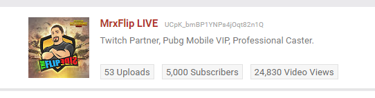 MrxFlip's tweet photo. To some of my content creator peers 5k subs on YouTube is nothing...but to me its everything. In celebration of this milestone, I'm giving away a royale pass, to enter:
♥️ LIKE
🎉RETWEET
Must be following so I can DM you. Winners picked tomorrow
https://t.co/CBtRBhWMyh https://t.co/CAvXBeqcLI