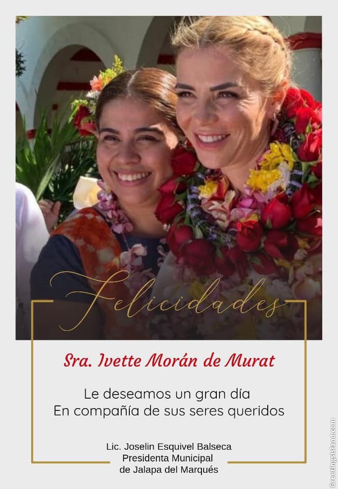 JoselinBalseca's tweet photo. ¡Muchas felicidades Sra. @IvetteMurat! Mujer de gran corazón, siempre a favor de los más necesitados.
Mí admiración total por su gran trabajo que realiza por las y los oaxaqueños.
Dios la bendiga por siempre. 🎂 https://t.co/jc9TjDHnBf
