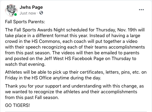 Jeff West HS tweet media