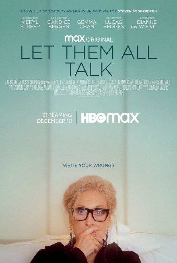 Steven Soderbergh’in Meryl Streep’li yeni filmi #LetThemAllTalk’un afişi yayınlandı.