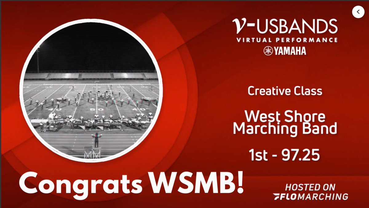 To cap off an amazing show of grit and perseverance throughout this season, #WSMB just received 1st place honors in the <a href="/usbands/">USBands</a> Grand Finale competition! Congratulations! #westshoreproud