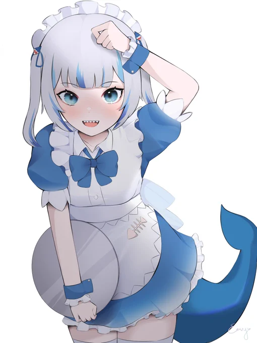Shaaark maid~

#gawrt 