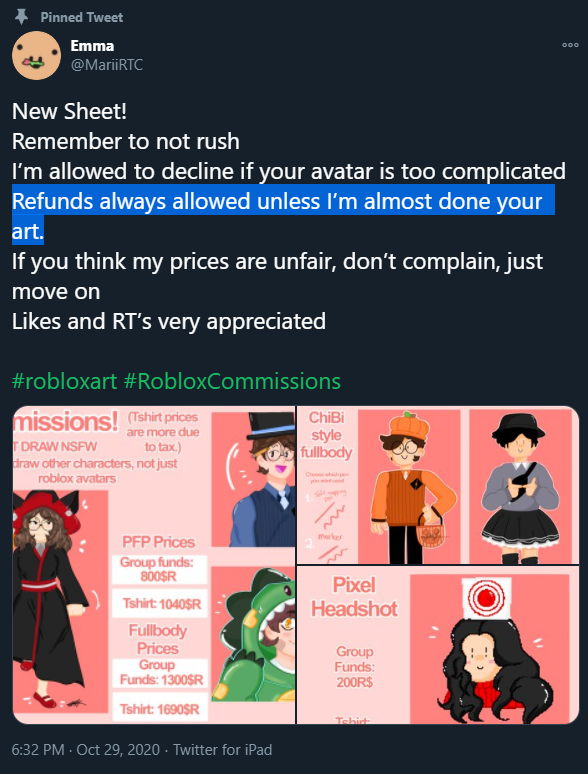 LisbonKult's tweet photo. @MariiRTC ordered 2 profile pics on 10 of October no news since then, you delete my tweets and ignore my messages, don't tell me you don't have time to check inbox when you have time to delete my tweets and reply to my friends instead.

I'd like a refund since it's on your ToS https://t.co/Ou6gwafQos
