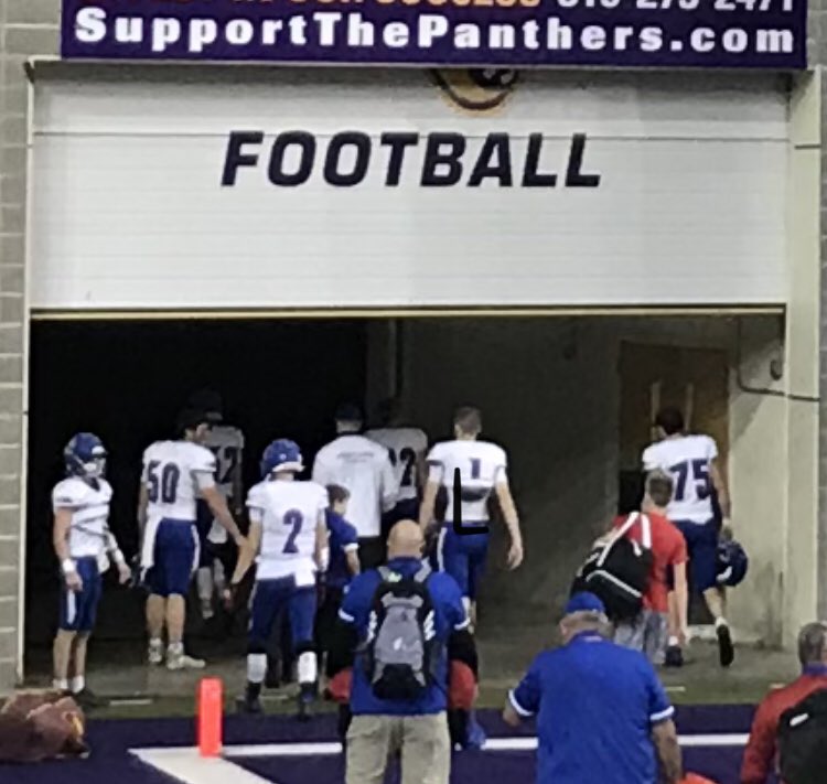 JasonButtJB's tweet photo. Stepping off the field for the last time. To the back of the end zone, pause before stepping out, turn around and look up at the Dome, step off the field, walk to a tunnel with a garage door appropriately labeled: “Football” - It has been a great ride. #75 https://t.co/YDNF0gD6ku