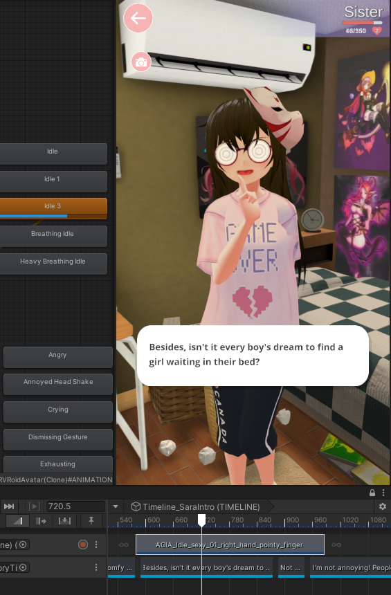 IsekanoGame's tweet photo. #WIP animating the dialogue tracks for the game tutorial
#screenshotsaturday #gameart #gamedev #storygames #choicegames #choices #Interactive #VR #AR #VRChat #VRoid https://t.co/Ak26tLp8Y6