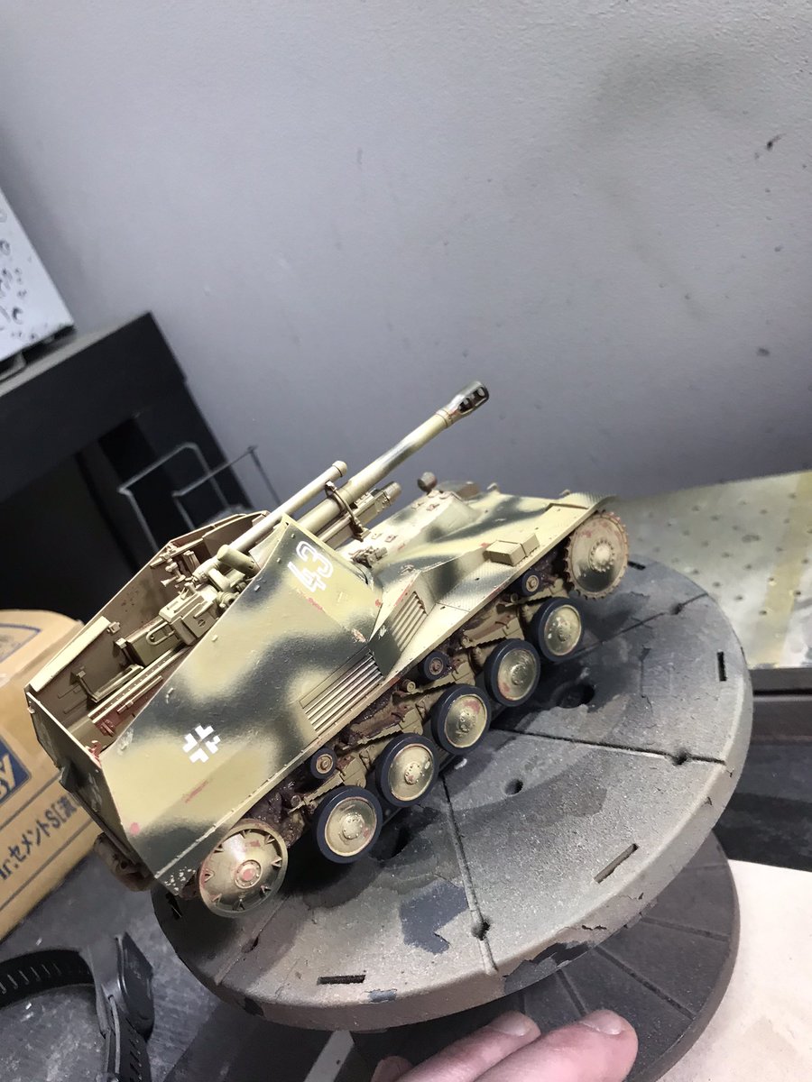 Camo all done next to add chips and scrapes then decals