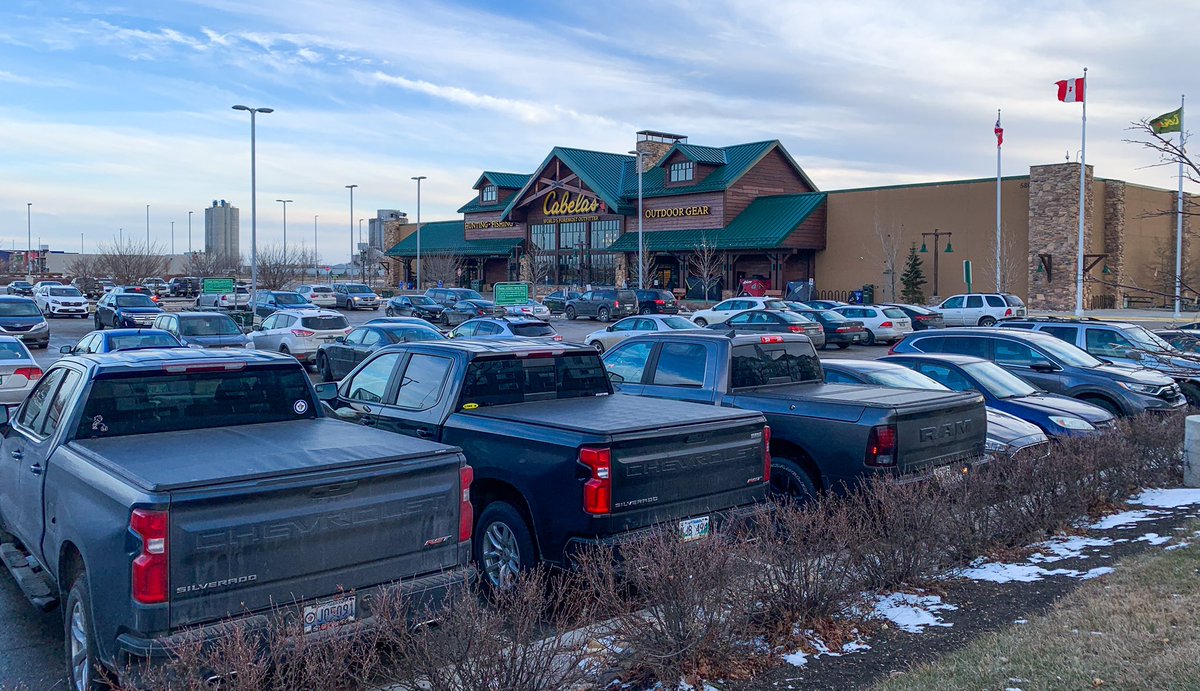 If you own a clothing store, your shop can’t be open, but The Bay and Cabela’s were busy selling a lot of clothes today. 4/8