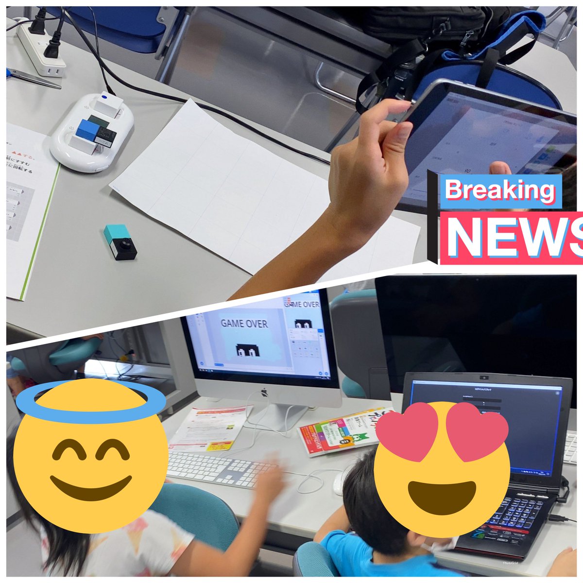 okiu_sanjyo's tweet image. 久しぶりにオフラインのCoderDojo宜野湾に参加．😊
Scratch，Minecraft，MESH×toio などなど．
#CoderDojo #CoderDojoGinowan