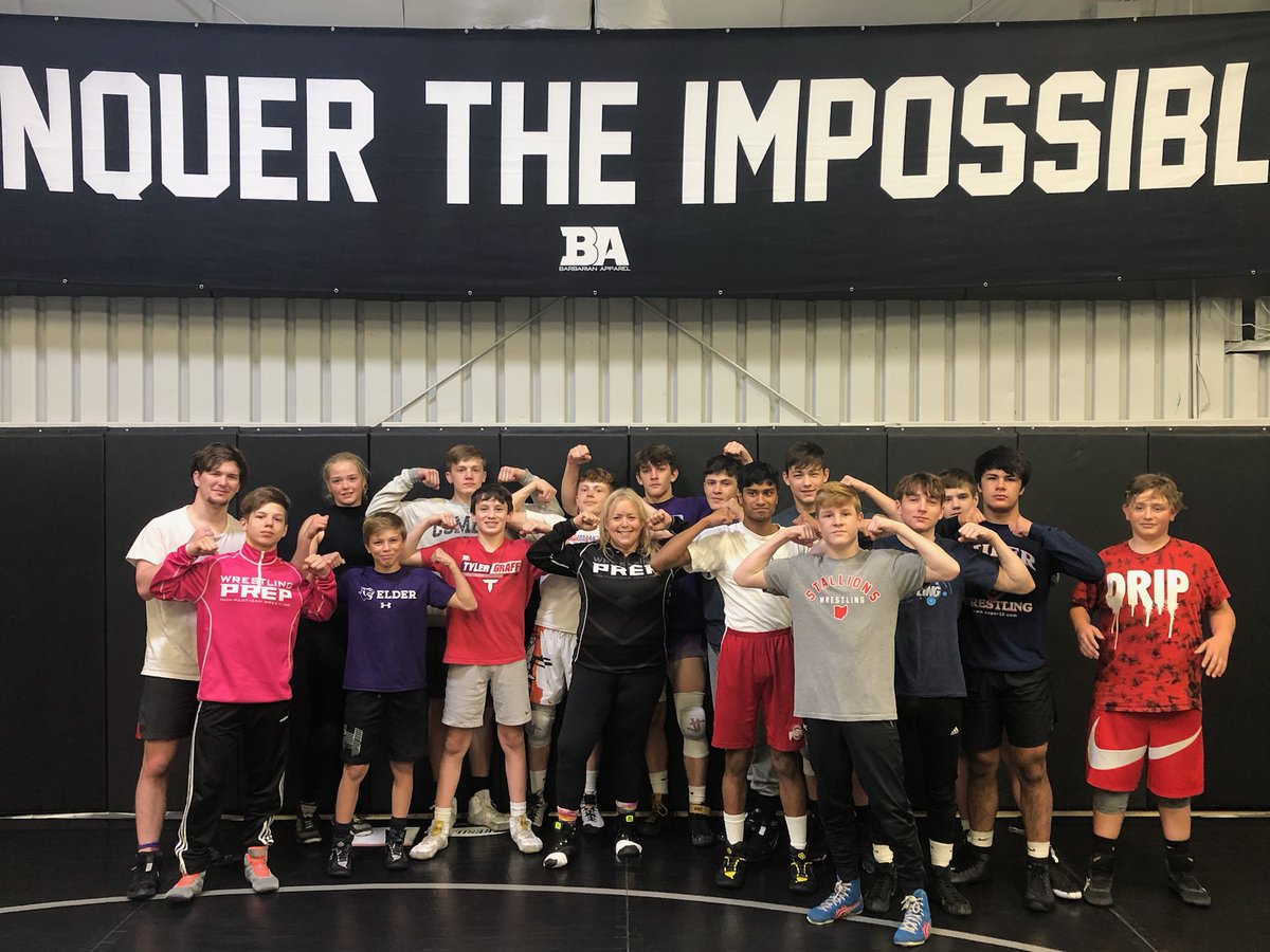 theBAcenter's tweet photo. Day 1 of Carolyn Wester clinic went great.  If you missed out today you can join in tomorrow at 10am.  @WrestlingPrep https://t.co/Bwxiwmy2af