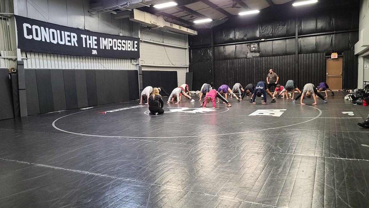 theBAcenter's tweet photo. Day 1 of Carolyn Wester clinic went great.  If you missed out today you can join in tomorrow at 10am.  @WrestlingPrep https://t.co/Bwxiwmy2af