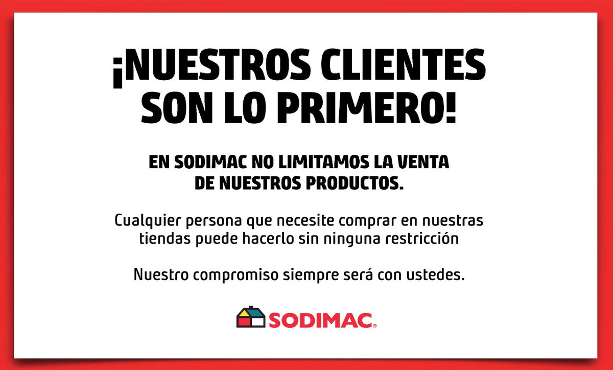 Sodimac Perú tweet media