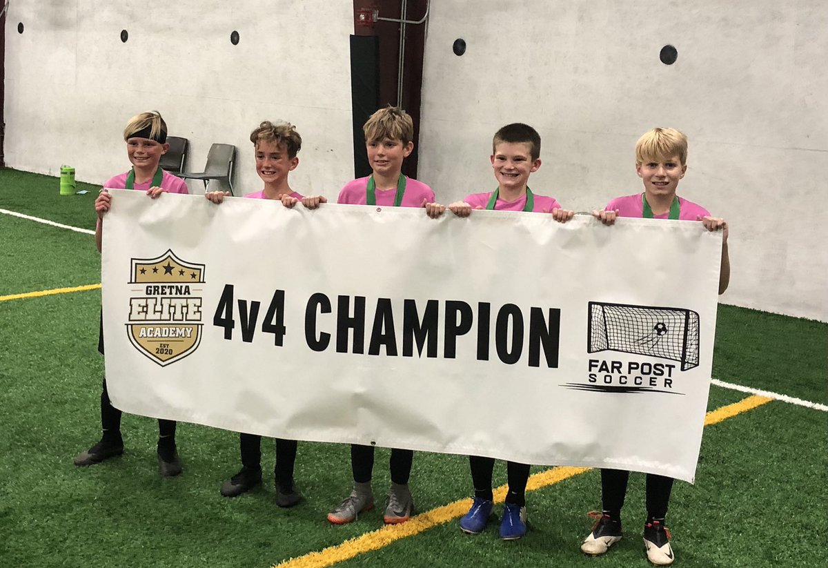 Farpost_soccer's tweet photo. Congrats to the 2020 Scarecrow Shootout 4 v 4 Champs in the U12B Division!  @GretnaEliteAcad https://t.co/s9cZoqboHy
