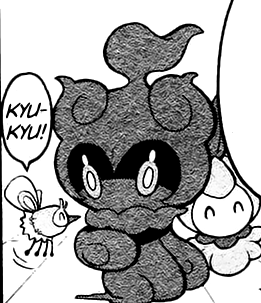 These are my favorite Marshadow manga pictures/pages. He really did received alot more in the manga over the actual anime. 
