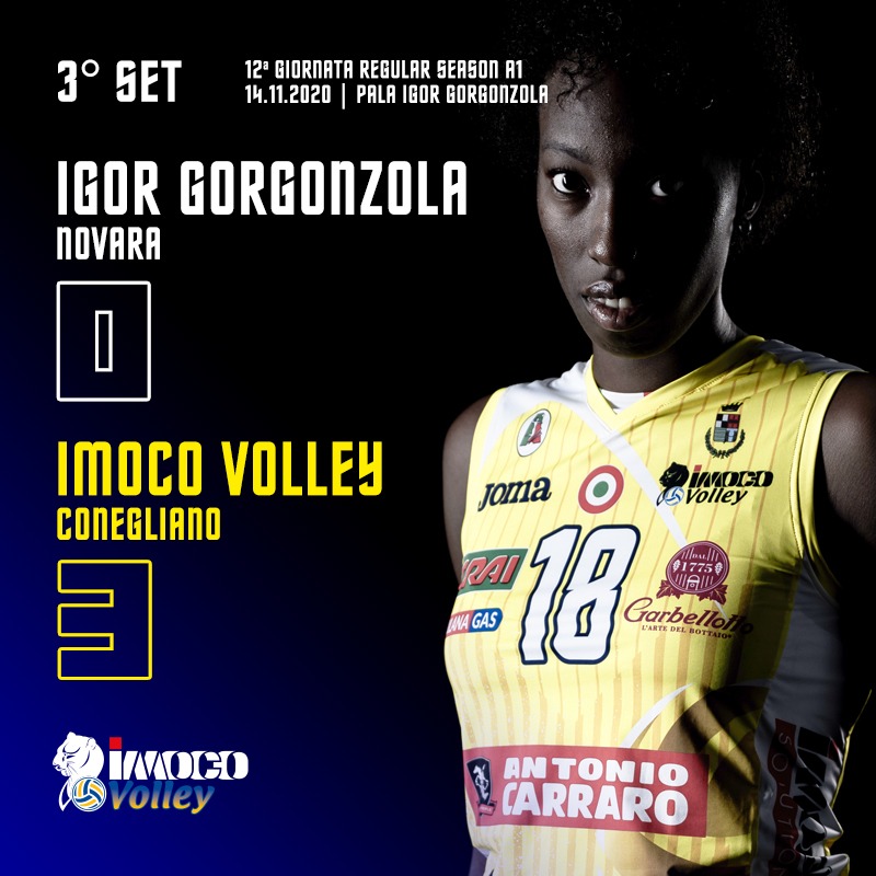 ImocoVolley's tweet photo. LβImoco Volley archivia la pratica novarese con un rotondo successo! (18-25; 14-25; 16-25) #NovCon #siamotuttipantere #imocoboom https://t.co/ak0wHjhvKq