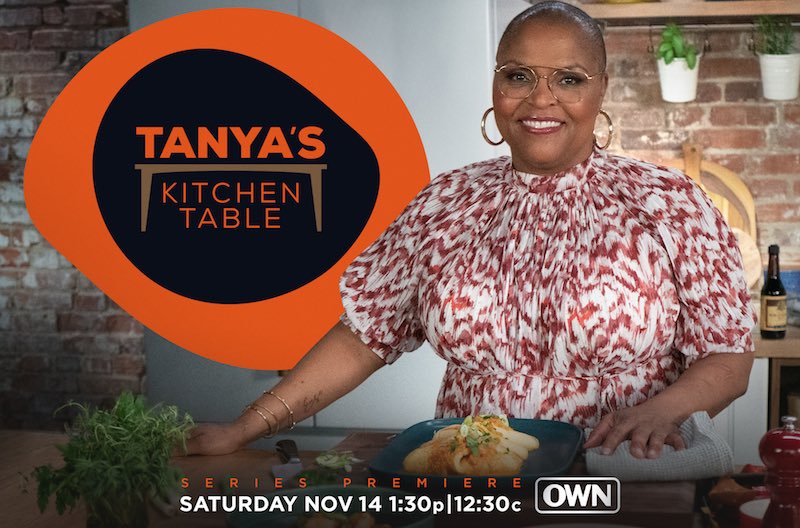 BrownSugarKitch's tweet photo. We can’t wait to see Chef @mstanyaholland on the big screen today! Her new TV show #TanyasKitchenTable premieres on @owntv at 1:30pm PST 📺🧑🏽🍳🍾 https://t.co/a394VY7NaU