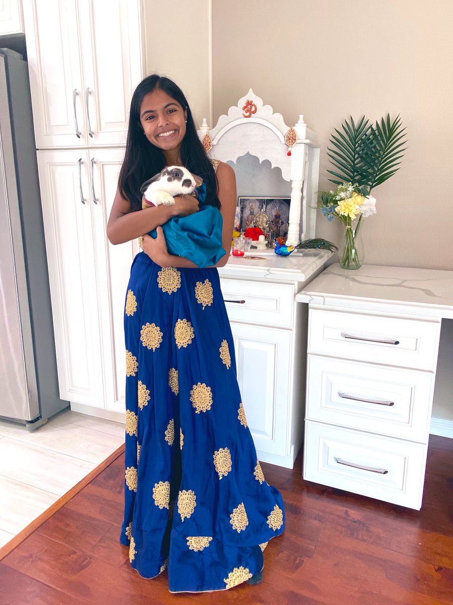 violetsinn's tweet photo. Happy Diwali from bunny &amp; me! https://t.co/WR25GXFYAB