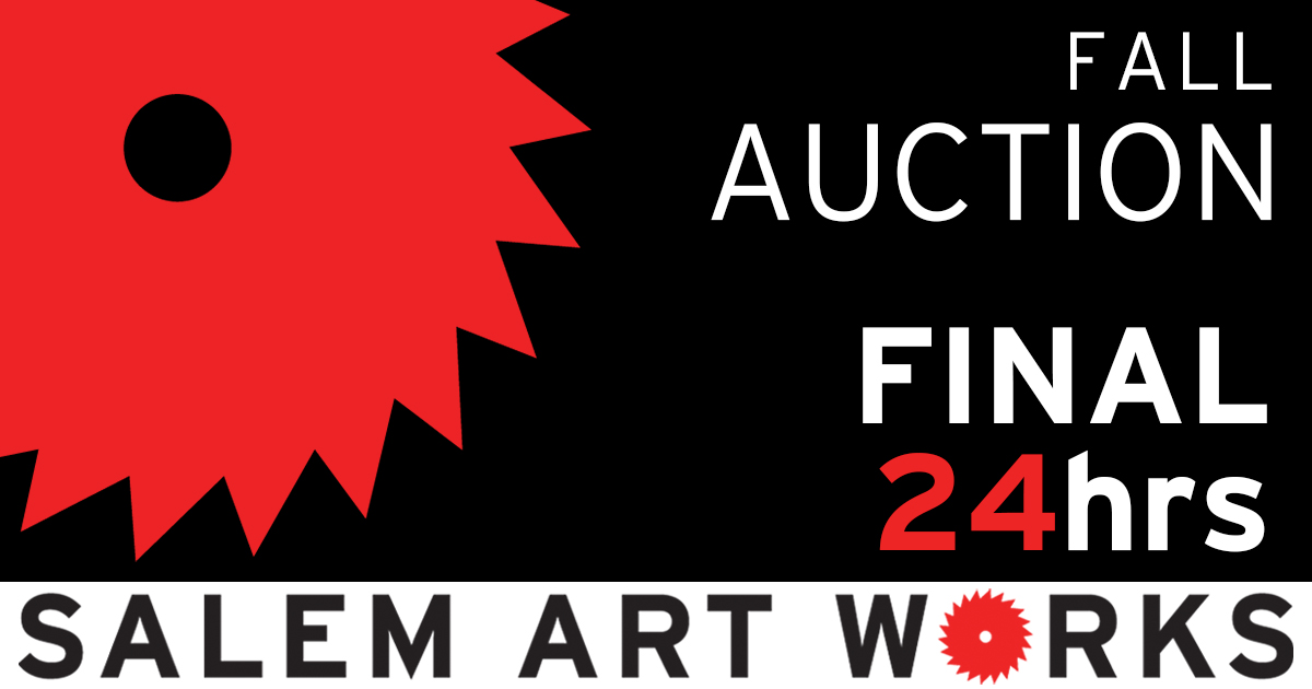 Auction closes at 8:00 pm, Sunday November 15! Get your bids in. #salemartworks #auction #sawfamily #gifts #shopping #holidaygifts #shoplocal #supportartists #upstateny