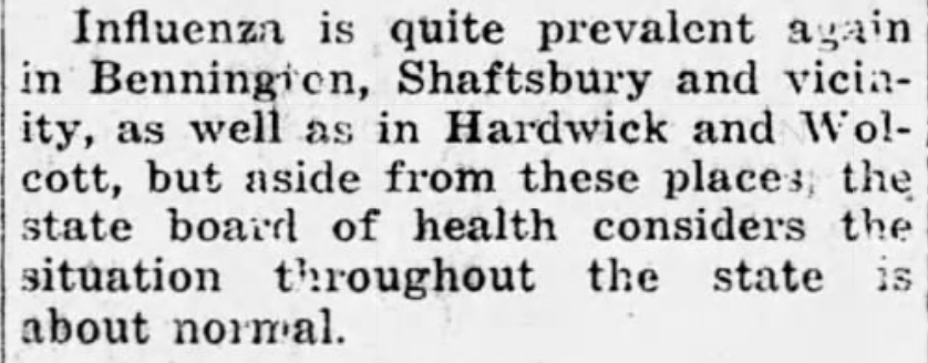 But by late November, even with some increased cases of influenza in isolated towns, the State Board of Health declares the situation across the state as "about normal."(source:  @Calrecord, November 25, 1918)