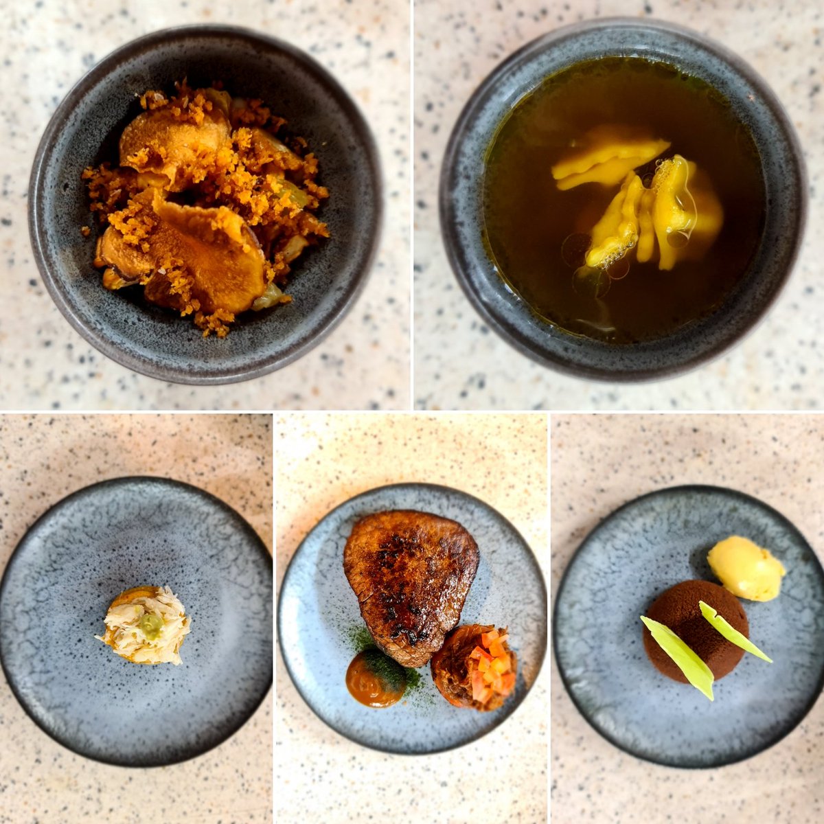 davidleedesign's tweet photo. .@andronacus & I ordered Wood at Home .@SimonJWoodUK, a Five Course Tasting Menu for dinner tonight. We both enjoyed it and was fun to work together to plate up. All the courses were so tasty ๐
#saturdaydinner #fivecourse #tastingmenu #woodathome #manchester #woodmanchester https://t.co/MGFnivIhxw