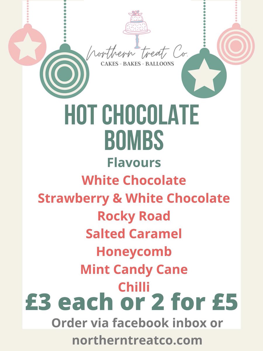 NorthernTreatCo's tweet photo. Well the official@sign is up and the Christmas stock is being made hot chocolate bombs are so popular this yeah just perfect for these cold dark nights.. #newshop #christmasgifts #hotchocolatebombs #coldnights https://t.co/TvDtcTk9LS