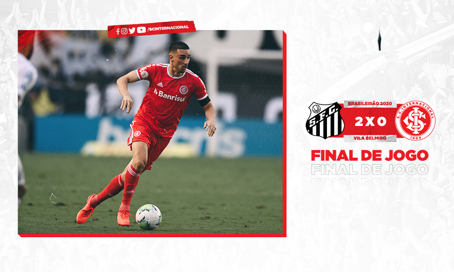 SCInternacional's tweet image. (SANxINT) ⏰ 51'/2T: Partida encerrada. Superado por 2 a 0, Clube do Povo volta a campo na próxima quarta-feira (18/11), às 21h30, quando visita o América-MG para a disputa de partida de volta das quartas da Copa do Brasil. #VamoInter 🇦🇹