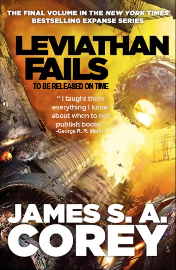 SpiderSid's tweet photo. so, James S.A. Corey...  not this month then... https://t.co/kbFeXQuc6C