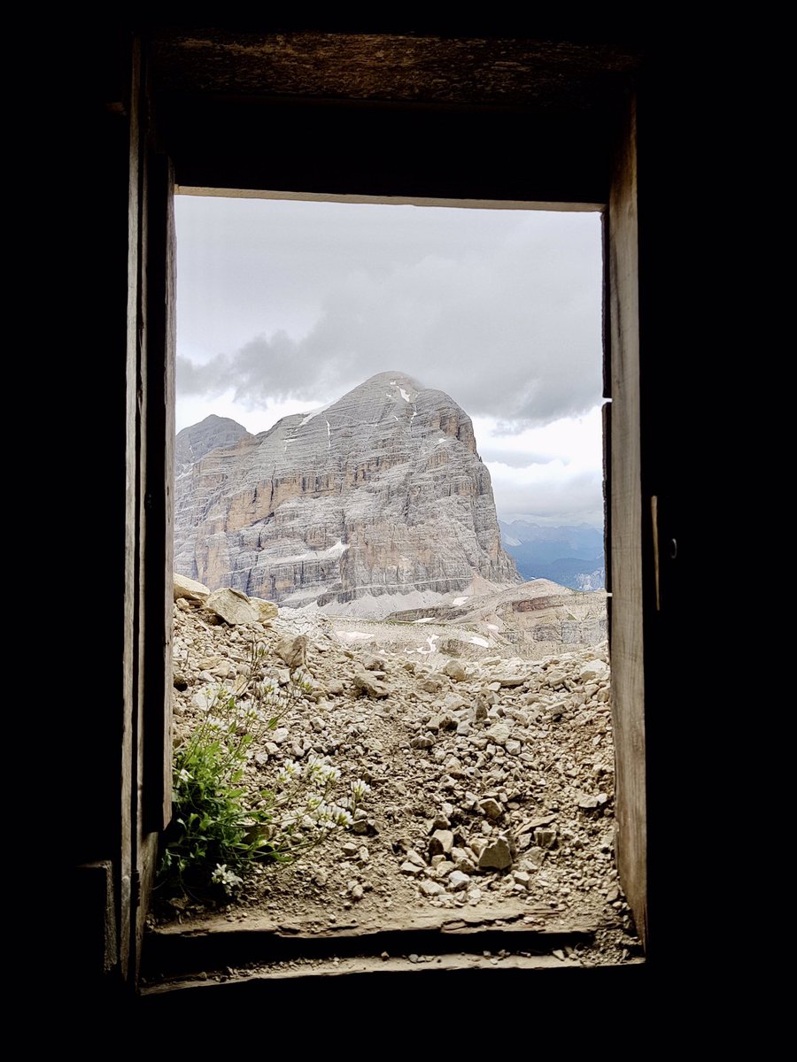 masaccio60's tweet photo. @andyblanck1 I have a few of these, too. This is a view of the Tofana from one of the Lagazuoi tunnels #framedwar https://t.co/4HitSNf9pf