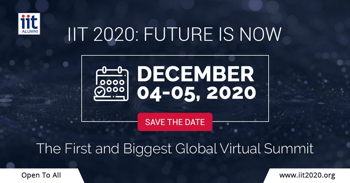 paniit_usa's tweet photo. The biggest #globalsummit, PanIIT USA 2020 is happening virtually for the first time ever! Open to all, this conference will focus on all things global during the new normal. Mark your calendar, folks! Know more 👉 https://t.co/1YyOXjad3A
#Opentoall #iit2020 #IIT #VirtualEvent https://t.co/RGODnhjXgi