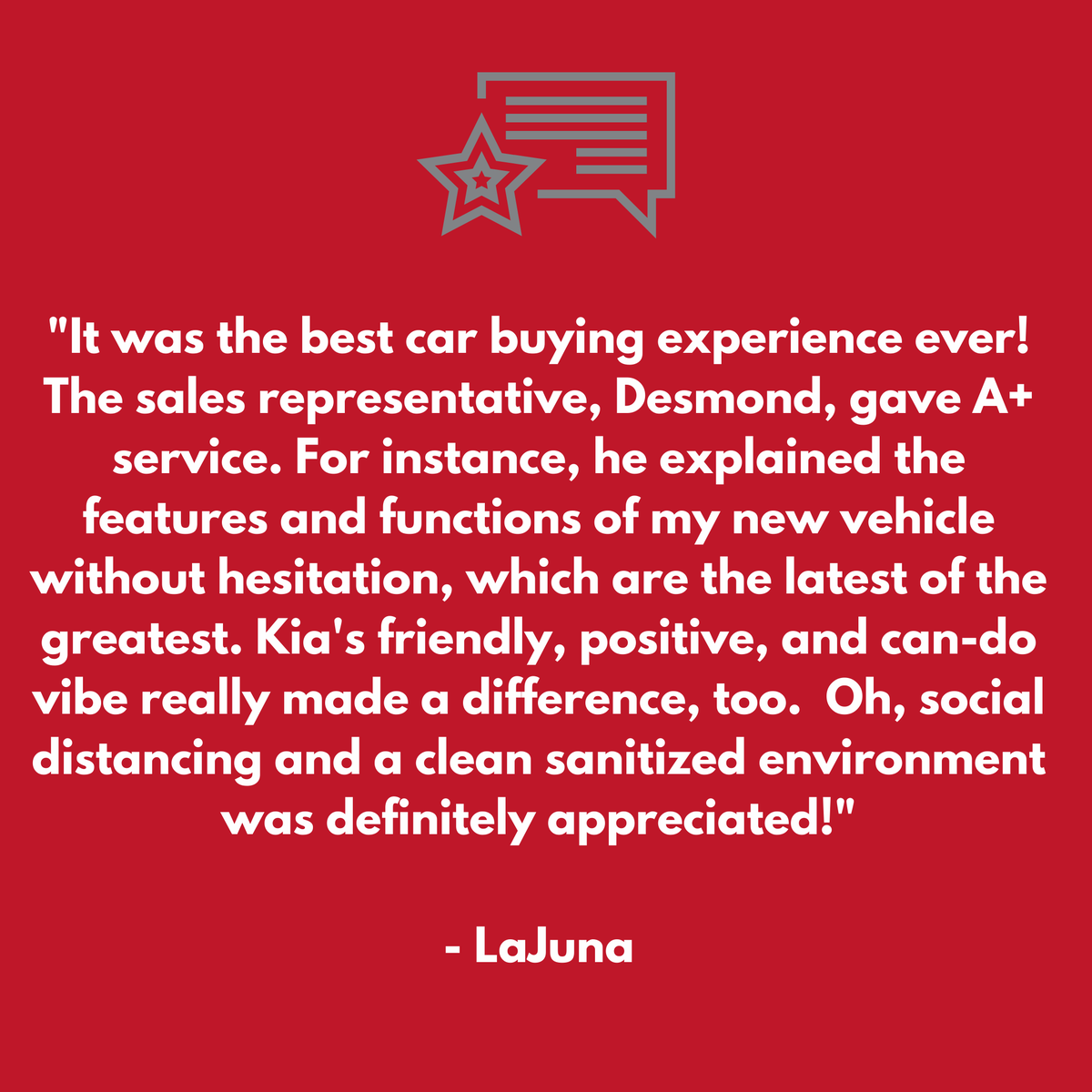 KIA_Pcola's tweet photo. Keeping our customers happy is one of our top priorities 👏🏼 https://t.co/QUcrr6f9at