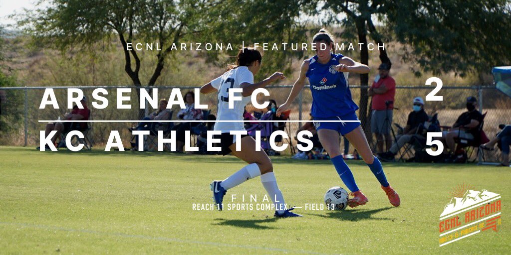 That’s a wrap. ⁦<a href="/AthleticsKC/">KC Athletics Soccer Club</a>⁩ U18/u19s continue to find the back of the net posting a 5-2 result against a tough ⁦<a href="/ArsenalFCUSA/">Arsenal FC USA</a>⁩. #ECNLAZ