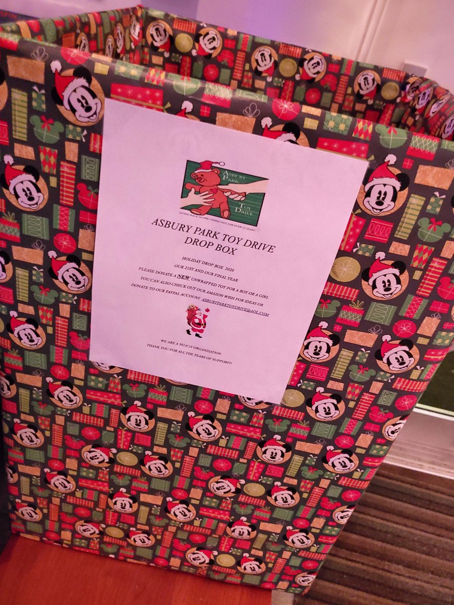 We are proud to be a drop-off location for the <a href="/AsburyPkToyDriv/">AsburyParkToyDrive</a> . Accepting unwrapped gifts from now until December 16th. Drop off's are encouraged Thurs-Sun from 11am-9pm. If you prefer contactless delivery, drop on our porch during the stated hours and call us at 732-897-7744.