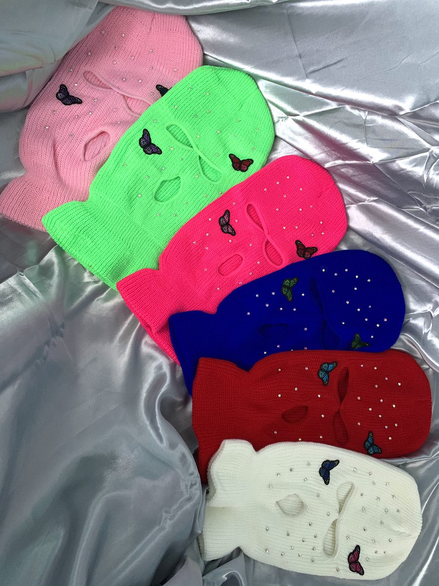 22mightyy's tweet photo. What color are you choosing? 🤔 Shop customs now at https://t.co/MF1Uz5QjBM! 💖✨ #customskimask #custombalaclava #BlackOwnedBusiness https://t.co/XQDtXC9kX9